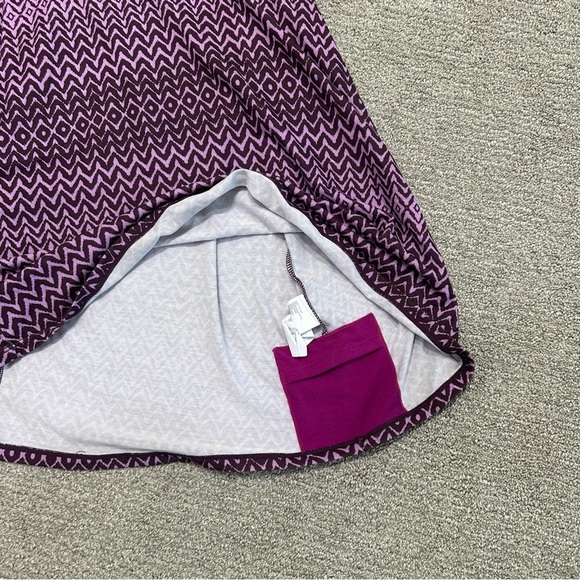 Prana Cora Ikat Tank Dress Violet Sol Purple Built In Bra Medium - Picture 7 of 8